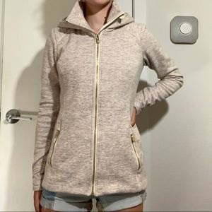 Athleta Luxe Oatmeal Heather Stronger Hoodie XS